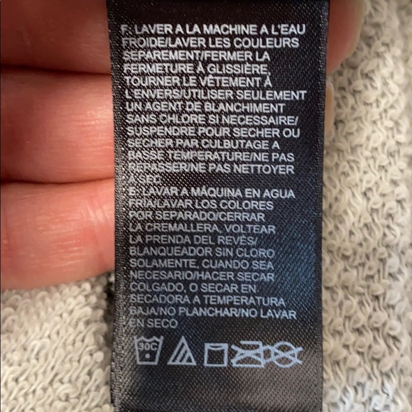 The North Face hoodie v neck hi lo loose fit grey - Picture 10 of 12